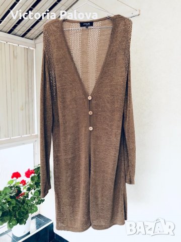 Модерна красива дълга жилетка-наметало CLAIRE.DK Дания, снимка 9 - Жилетки - 31458990