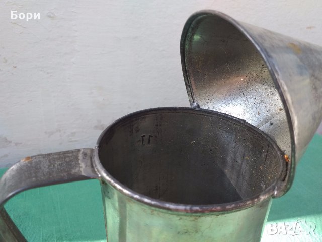 Стара мерница 1л с фуния BSW original, снимка 5 - Други ценни предмети - 30568922