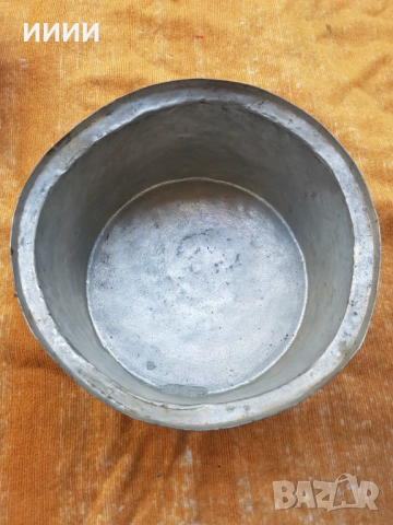 Бакърена тенджера с капак 19 век 2, снимка 2 - Антикварни и старинни предмети - 52648366