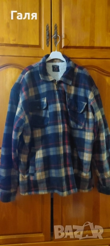 Мъжко яке тип риза с каракул, размер ХЛ