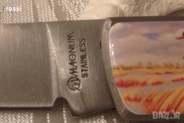 Немски ловен нож MAGNUM Stainless с гъски специална кутия, снимка 8 - Ножове - 39828360