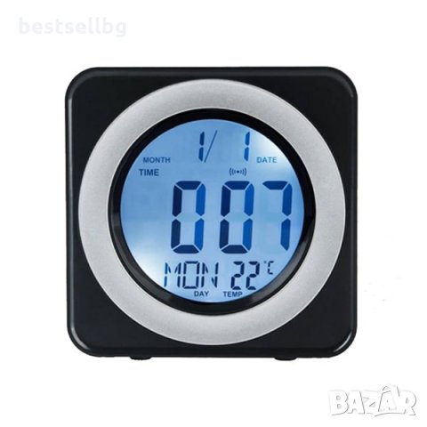 Електронен дигитален светещ часовник с термометър за стая бюро дома, снимка 2 - Други - 29094584