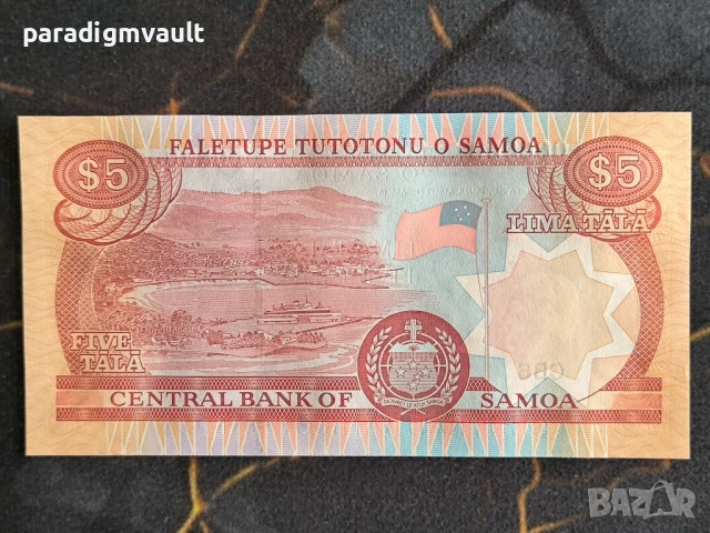 Банкнота - Западна Самоа - 5 тала UNC | 2005г., снимка 2 - Нумизматика и бонистика - 54101050