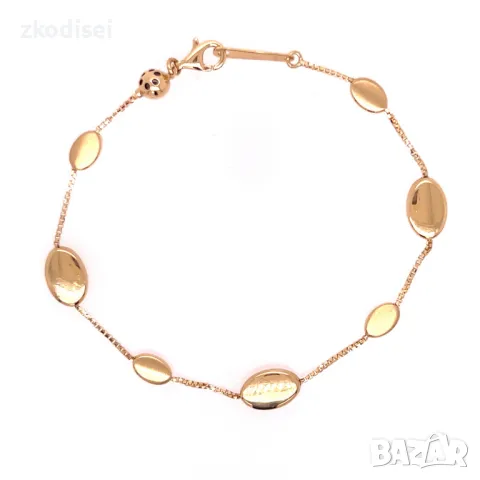 Златна дамска гривна 2,91гр. 17,5см.14кр. проба:585 модел:29345-6, снимка 1