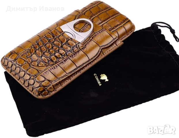 Cohiba кожен калъф за 3 пури със ножичка, снимка 8 - Други - 50977660