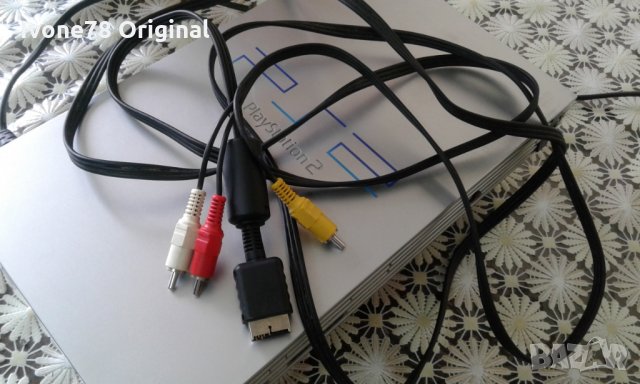 Playstation Av композитен кабел с 3 чинча за - Ps1 / Ps2 /Ps3, снимка 1 - Аксесоари - 31943319