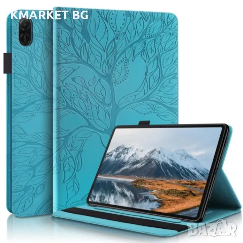 Honor Pad X8a Tree Life Series/ Wallet Кожен Калъф и Протектор, снимка 1