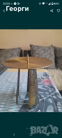 Красив метален свещик, снимка 3 - Колекции - 50100661