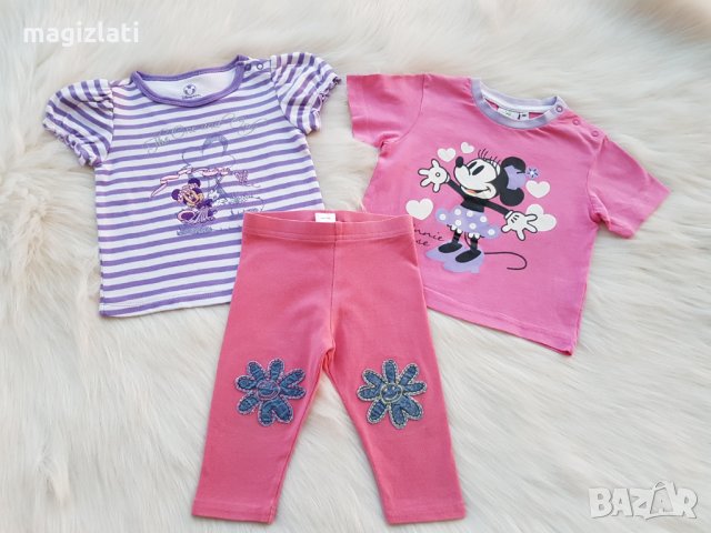 Тениски и клин за момиче 9-12 месеца