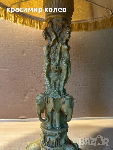 винтидж настолна лампа с богата орнаментика, снимка 9 - Антикварни и старинни предмети - 51990444