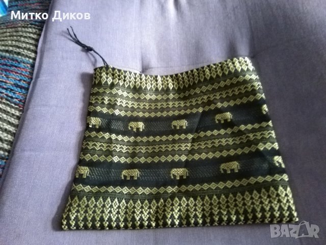 Чантичка слончета от златни нишки 200х180мм