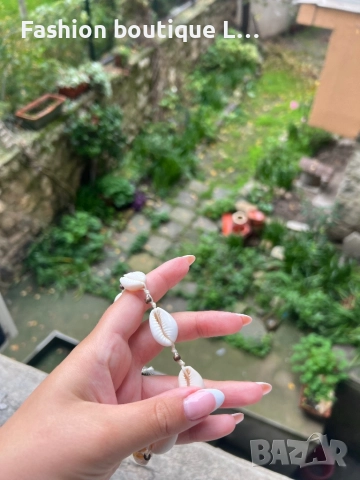 Гривна с мидички за крак ❤️, снимка 4 - Гривни - 52378284