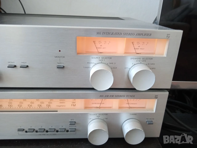 Philips-класически комплект усилвател и тунер, снимка 3 - Ресийвъри, усилватели, смесителни пултове - 54105636