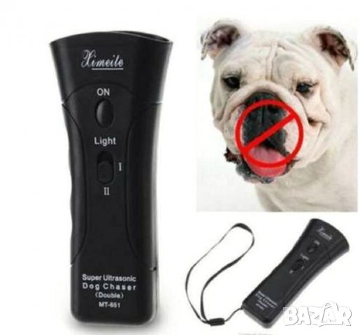 Нов качествен модел ултразвуков кучегон Double Dog Chaser и Dog Trainer + батерия!, снимка 4 - За кучета - 29142303