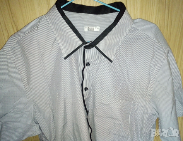 Мъжка риза с къс ръкав, снимка 2 - Ризи - 36577271