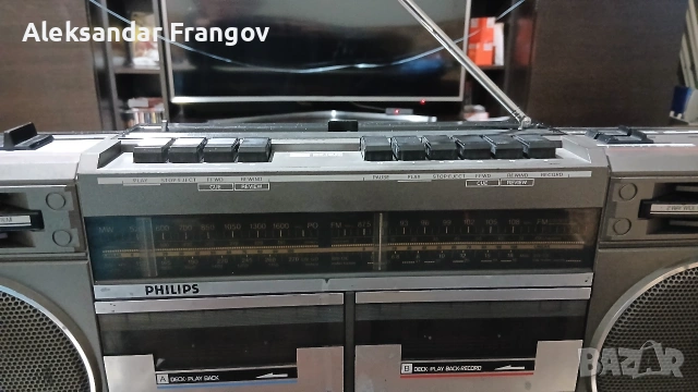 PHILIPS super TANDEM TR 3843, снимка 8 - Радиокасетофони, транзистори - 54018576