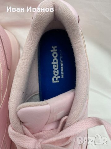 маратонки  REEBOK BABY PINK CLASSIC LEATHER  номер 40 , снимка 4 - Маратонки - 39598279