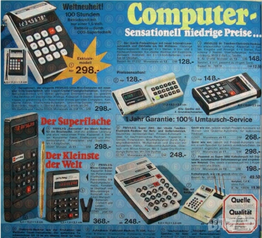 Ретро калкулатор Privileg PC 120, снимка 4 - Друга електроника - 53141524