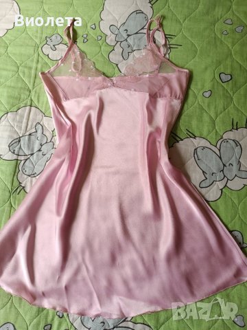 Сатенена нощница с халат, снимка 4 - Нощници - 44396404