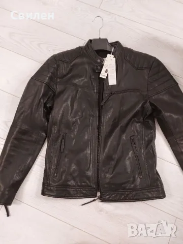 Ново мъжко кожено яке Esprit M real leather , снимка 1 - Якета - 47440548