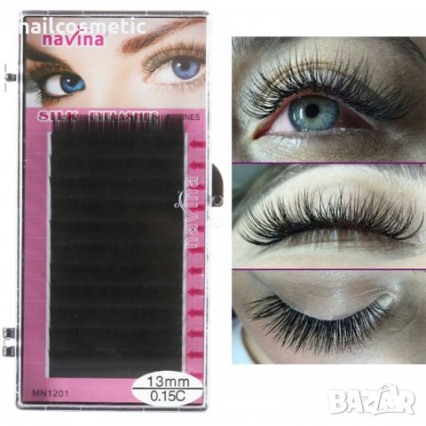 Мигли косъм по косъм NAVINA, снимка 2 - Декоративна козметика - 30733561