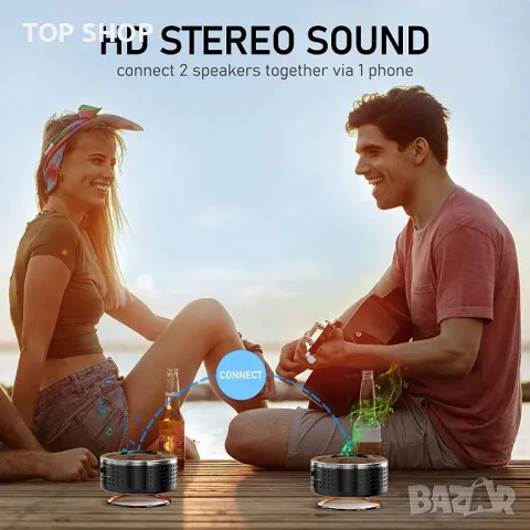 Мebossco Bluetooth водоустойчив високоговорител, снимка 4 - Bluetooth тонколони - 48669599