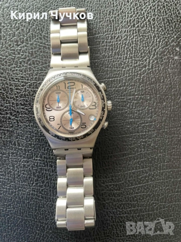 Продавам швейцарски мъжки часовник Swatch Irony