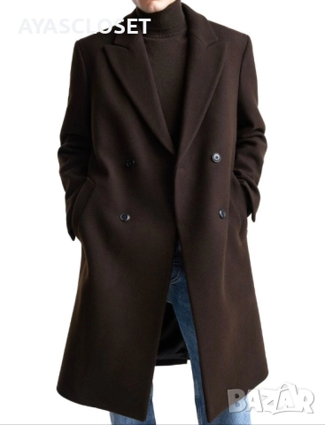 Палто Zara в шоколадово кафяво