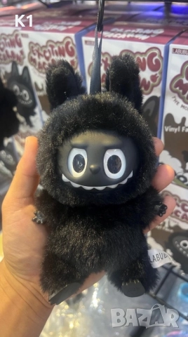 Labubu Exciting Macaron Black, Labubu Black , Черно Лабубу The Monster, снимка 2 - Плюшени играчки - 51625823