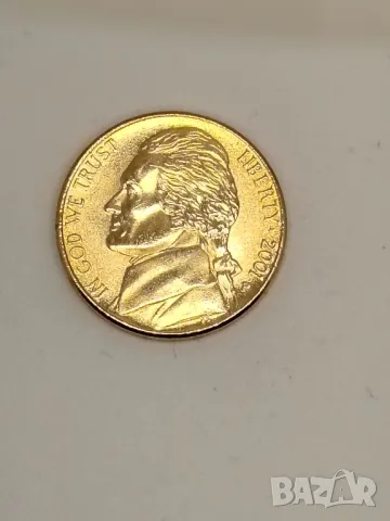 5 US цента златна вана