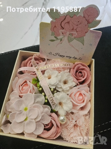 Букет сапунени рози , снимка 3 - Подаръци за жени - 51835652