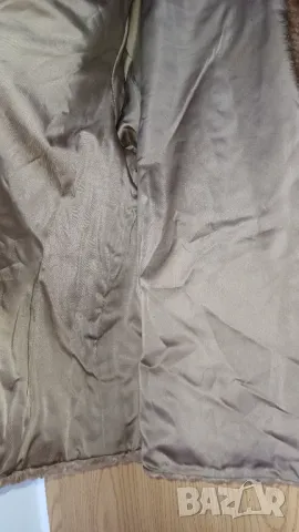 Кафяво палто естествен  косъм L, снимка 9 - Палта, манта - 47471435