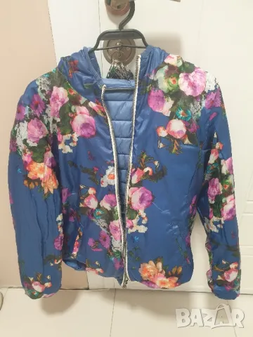 Синьо олекотено яке, снимка 3 - Якета - 47391314