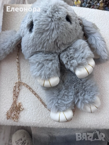 Нова сладурска ултра пухкава чантичка за през рамо 