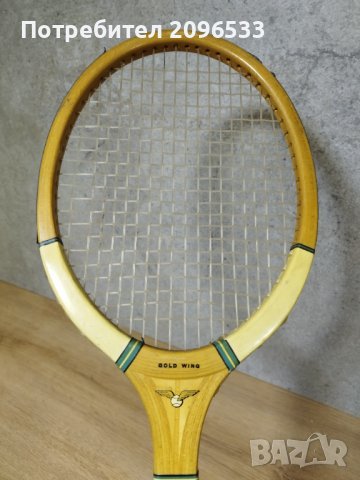 Винтидж тенис ракета Dunlop Gold Wing, снимка 2 - Тенис - 38971654