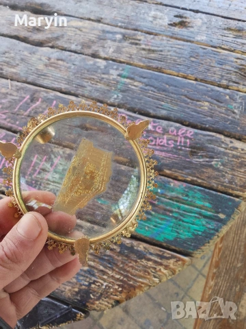 стар ретро пепелник позлатен Гърция , снимка 6 - Антикварни и старинни предмети - 54352089