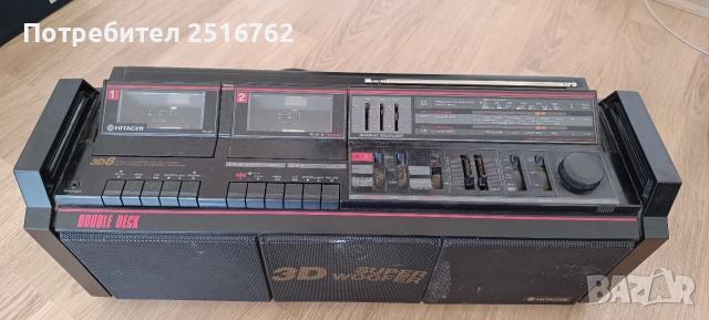 HITACHI TRK-3D8E, снимка 3 - Радиокасетофони, транзистори - 52613674