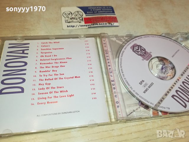 DONOVAN CD 1910231621, снимка 14 - CD дискове - 42639738