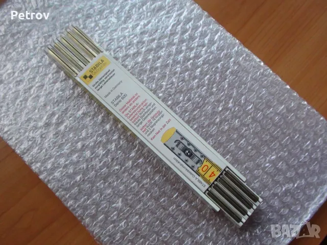 Метър 2 m - STABILA - Made in Germany -  ЧИСТО НОВИ ПРОФЕСИОНАЛНИ , СУПЕР КАЧЕСТВЕННИ Дървени Метри 