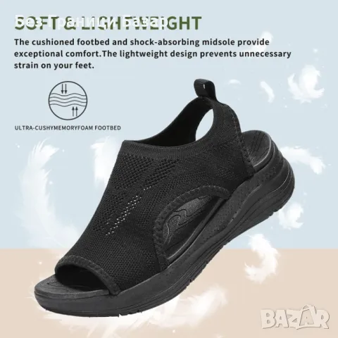 Нови Летни сандали за жени с омекотена стелка и антиплъзгаща подметка, снимка 5 - Сандали - 47526026