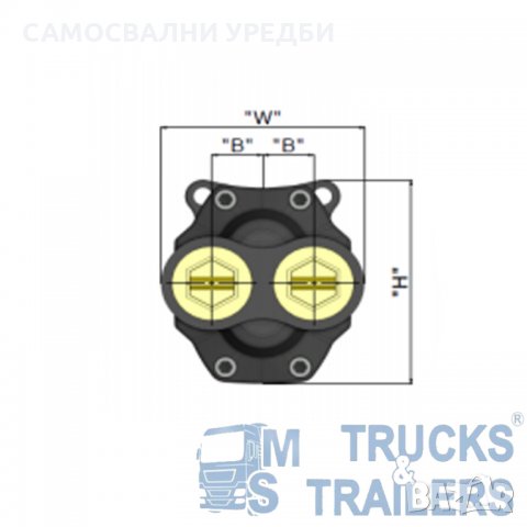 Зъбна Помпа HYVA 85Л 14571341, снимка 2 - Части - 29464388