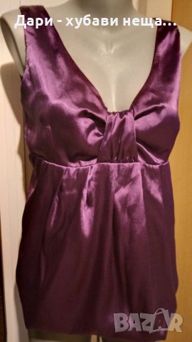 Сатенен дамски топ, в лилаво🍀♥️М р-р♥️🍀арт 4449, снимка 3 - Корсети, бюстиета, топове - 37646697