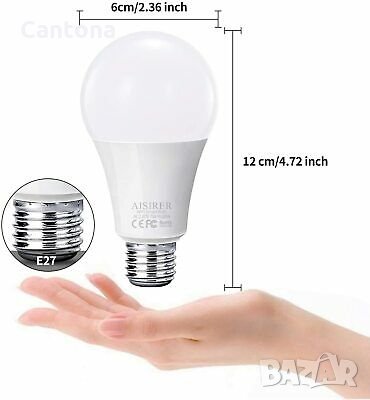 10W, 900LM Smart Wi-Fi LED Light Bulb, 2700-6500К, Alexa, Google Home, снимка 3 - Крушки - 33733037