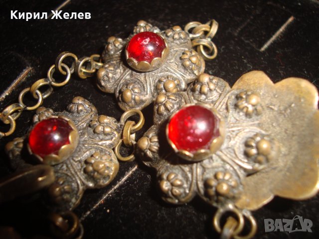 ВЪЗРОЖДЕНСКА БРОНЗОВА ФИЛИГРАННА ОРНАМЕНТИРАНА ОГЪРЛИЦА СТАРА МАЙСТОРСКА РЯДКА ИЗРАБОТКА ЕТНО 17639, снимка 4 - Антикварни и старинни предмети - 31358787