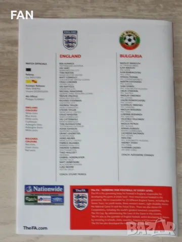  Англия - България до 21 г. футболна програма 2007 - квалификация за Европейското първенство до 21 г, снимка 11 - Фен артикули - 47320466