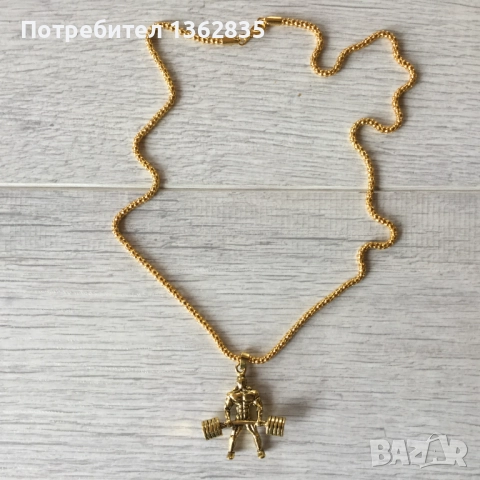 метален накит украшение медальон подарък за фитнес маняци кулуристи, снимка 2 - Подаръци за мъже - 51919087