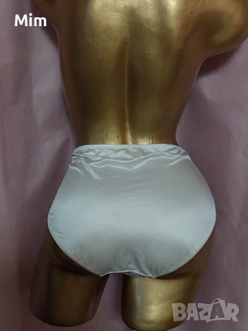  Резервирани XL Много светло розова сатенена бикина , снимка 2 - Бельо - 52556627