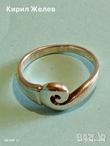 Модерен сребърен пръстен стил и елегантност 34027