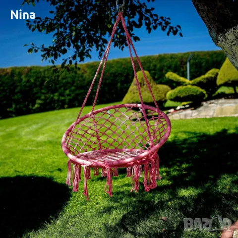 Висяща градинска люлка, снимка 5 - Градински мебели, декорация  - 46907068