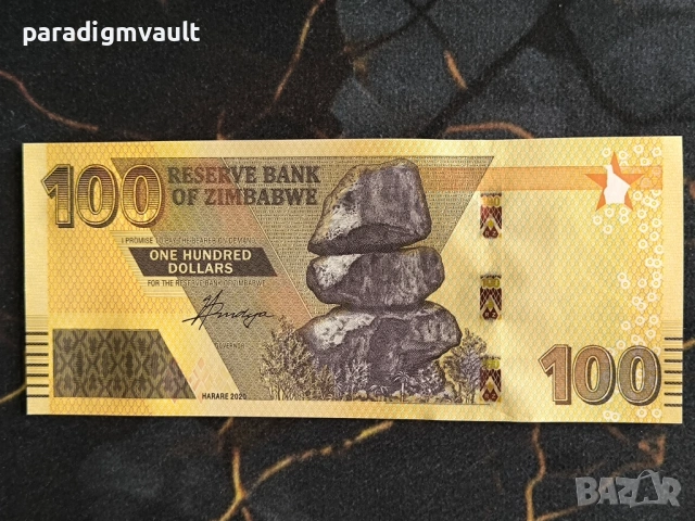 Банкнота - Зимбабве - 100 долара UNC | 2020г.